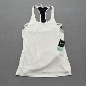 NEW InPhorm Tank Top Women's XS White Black Racerback‎ Mesh Athletic Tennis Golf